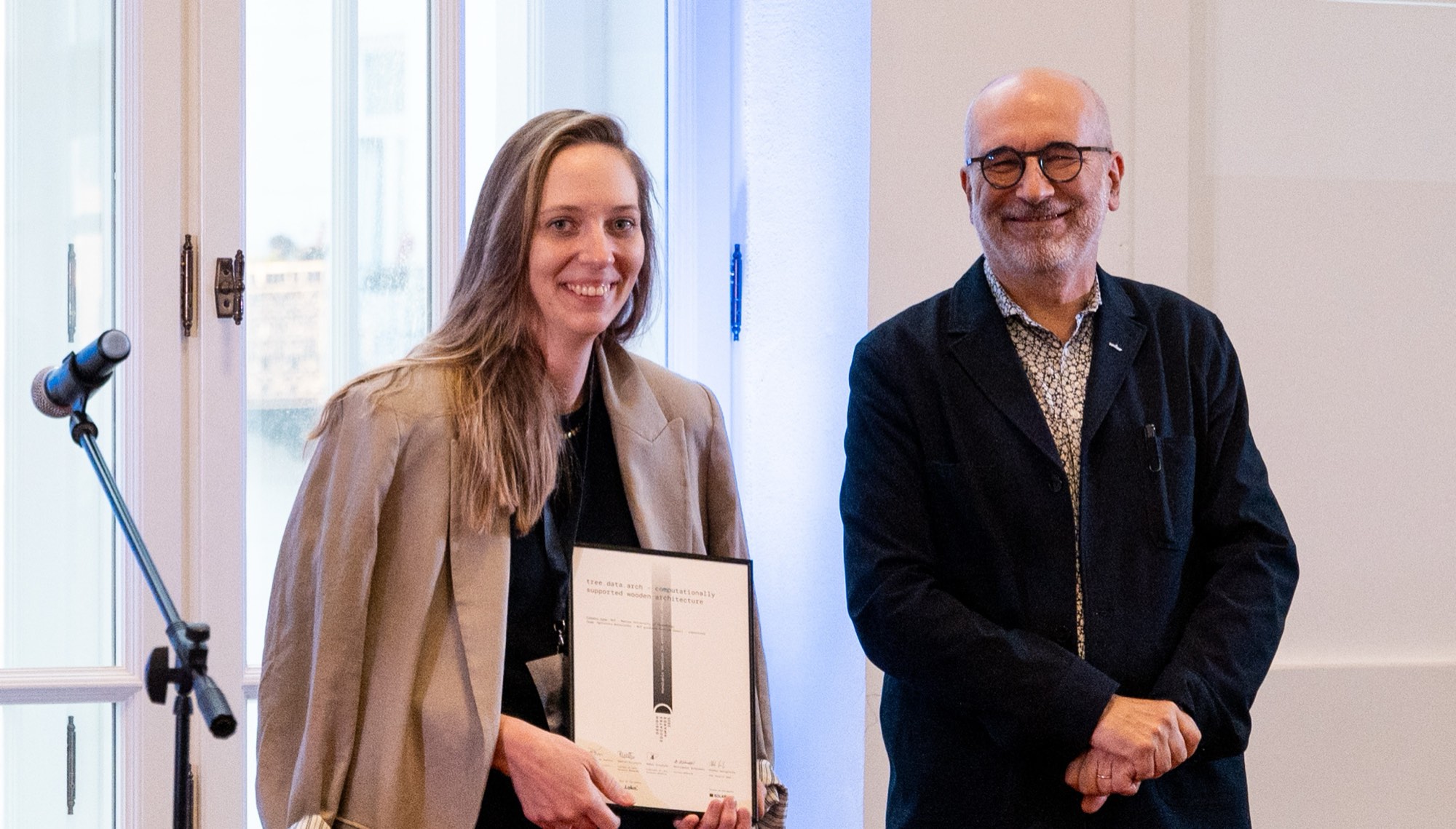 tree.data.arch, computationally supported wooden architecture — a laureate with the certificate