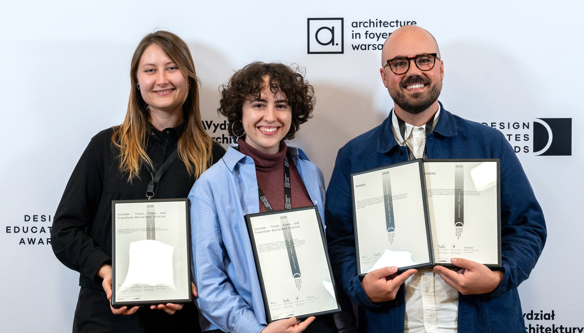 Insieme and SANDRO — the ETH Zurich laureates with their certificates