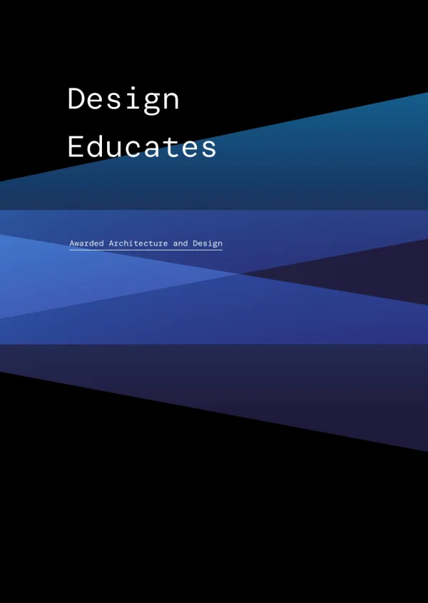 Design Educates 2025 yearbook cover